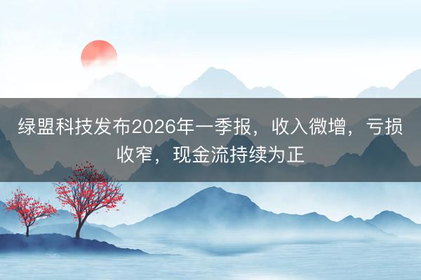 绿盟科技发布2026年一季报，收入微增，亏损收窄，现金流持续为正