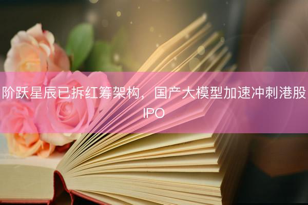 阶跃星辰已拆红筹架构，国产大模型加速冲刺港股IPO