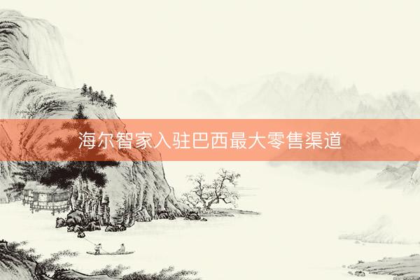 海尔智家入驻巴西最大零售渠道
