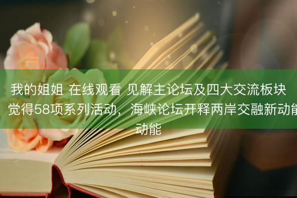 我的姐姐 在线观看 见解主论坛及四大交流板块，觉得58项系列活动，海峡论坛开释两岸交融新动能